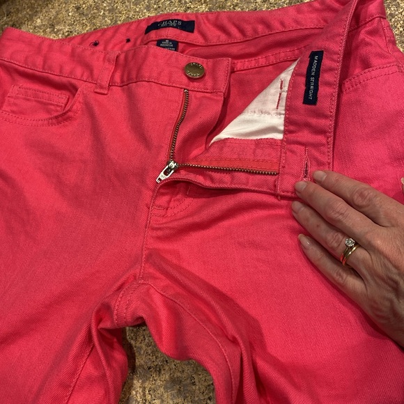 Chaps Pink Madden Straight Jeans Pants Size 6 - Picture 12 of 17